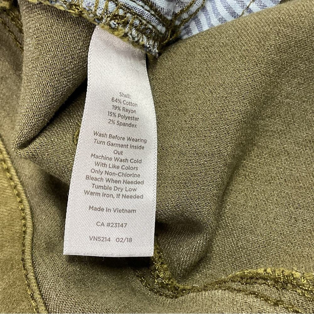 Talbots Flawless High-Rise Jegging Ankle Women's Size 14 Olive Green Skinny - Picture 7 of 9